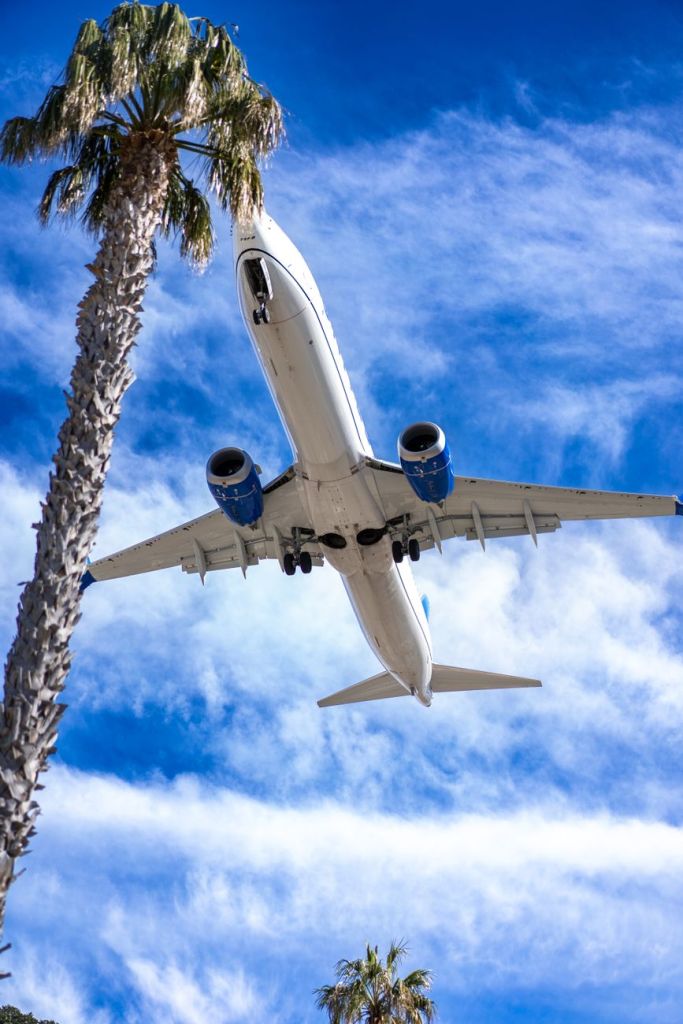 an airplane flying